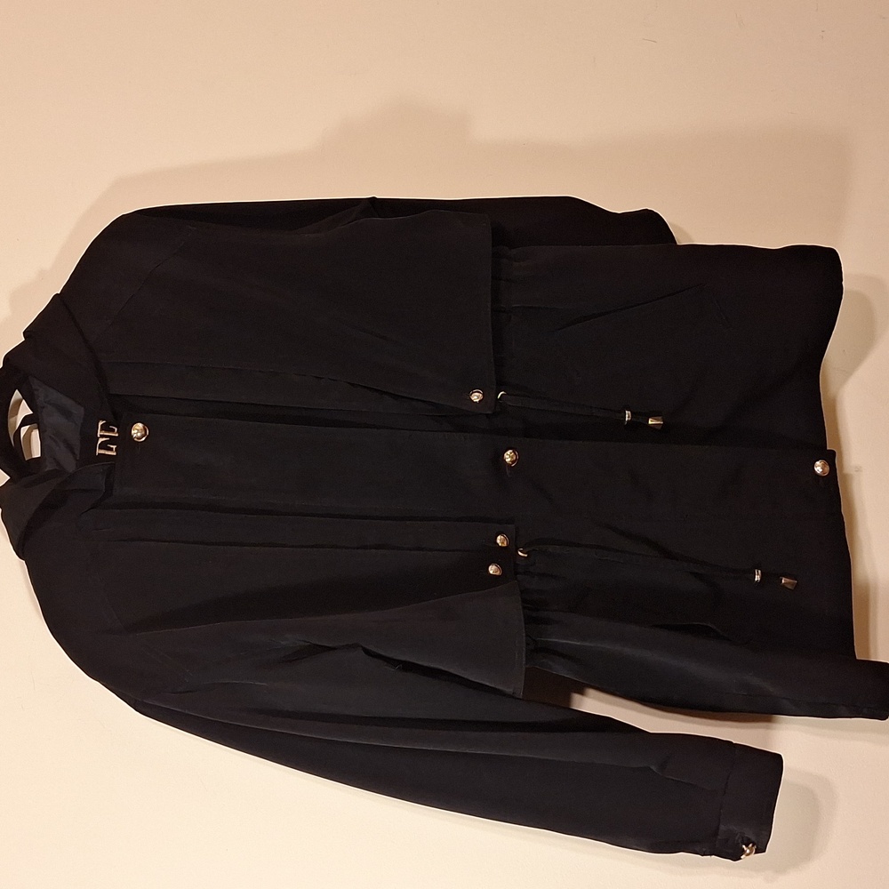 Vintage Anorak Parka Black Hooded Jacket